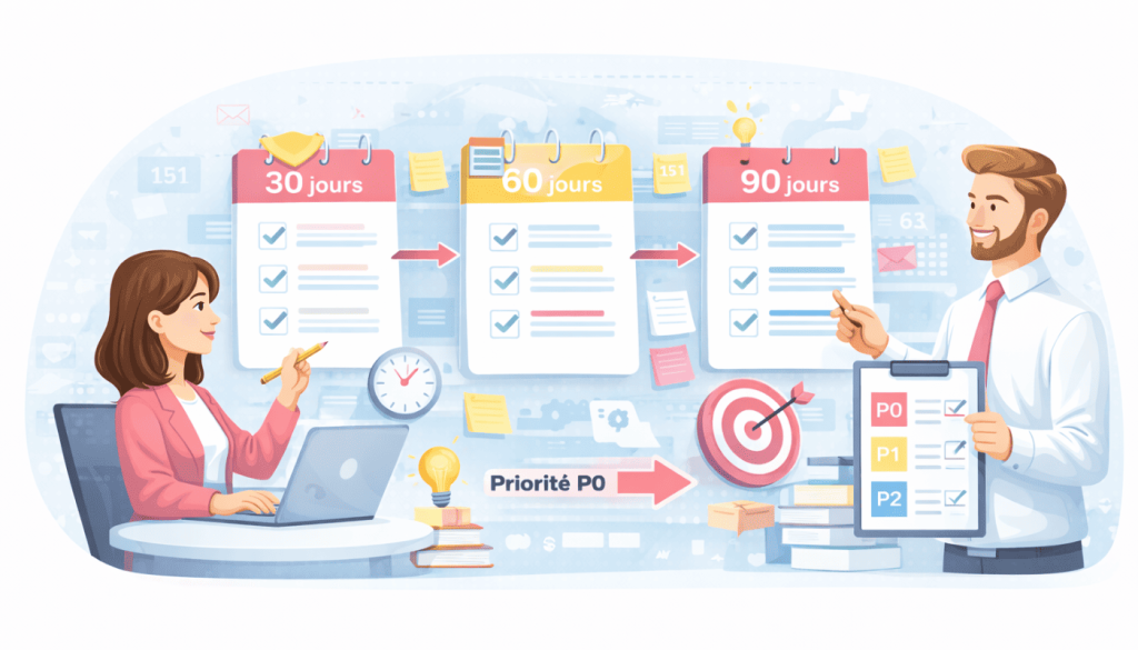 Plan d’action SEO : priorités 30/60/90 jours