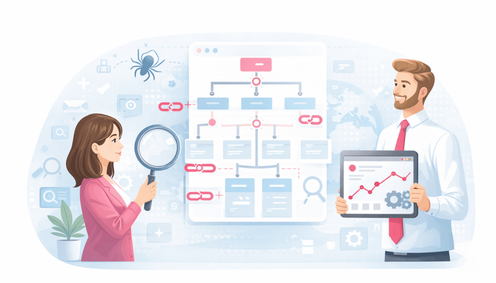 udit SEO : crawl du site, erreurs techniques et pages invisibles